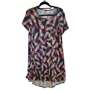 Lularoe Feather Print Carly